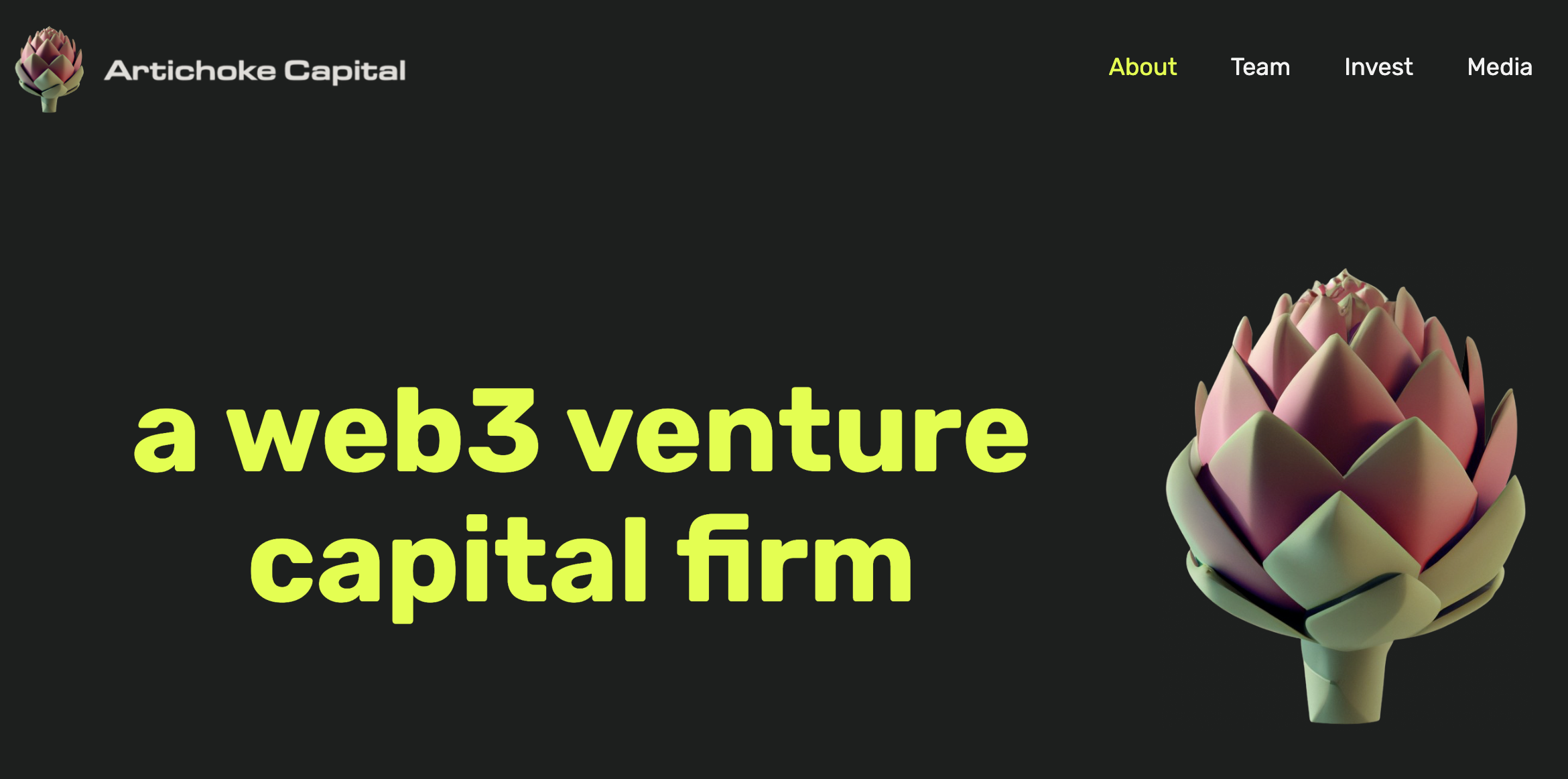 Artichoke Capital a web3 venture capital firm